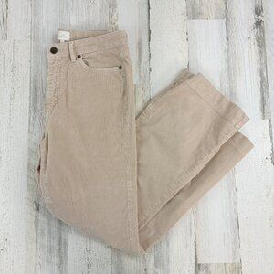 Ann Mashburn Khaki Cordoroy Kendall Flare Pants Sz 28